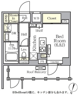 ＡＲＫＭＡＲＫ世田谷砧の間取図