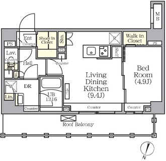 ＡＲＫＭＡＲＫ世田谷砧の間取図