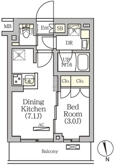ＡＲＫＭＡＲＫ南品川の間取図