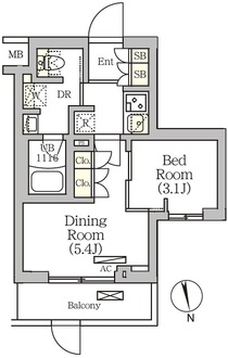 ＡＲＫＭＡＲＫ南品川の間取図