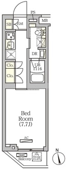 ＡＲＫＭＡＲＫ南品川の間取図