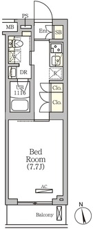 ＡＲＫＭＡＲＫ南品川の間取図