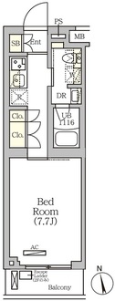 ＡＲＫＭＡＲＫ南品川の間取図