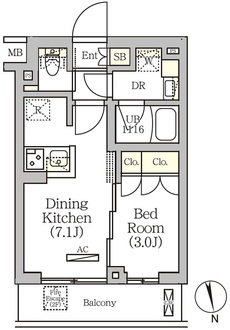 ＡＲＫＭＡＲＫ南品川の間取図