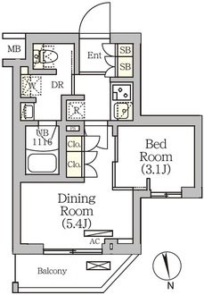 ＡＲＫＭＡＲＫ南品川の間取図