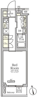 ＡＲＫＭＡＲＫ南品川の間取図
