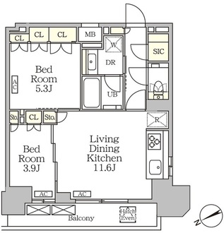 ザ・パークハビオ大森山王の間取図