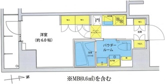 アジールコート北品川の間取図