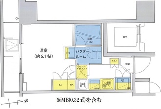 アジールコート北品川の間取図