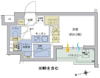 アジールコート品川中延の間取図
