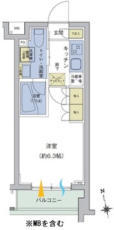 アジールコート品川中延の間取図