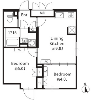 ＧＲＡＮ　ＰＡＳＥＯ　目黒西小山の間取図