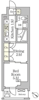 アジールコート松濤の間取図