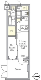 アジールコート都立大学の間取図