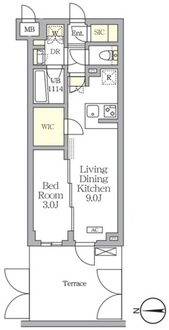 アジールコート都立大学の間取図