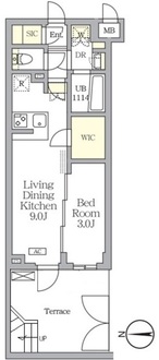 アジールコート都立大学の間取図