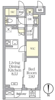 アジールコート都立大学の間取図