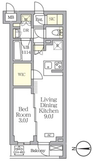 アジールコート都立大学の間取図