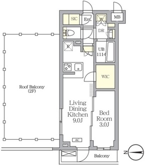 アジールコート都立大学の間取図