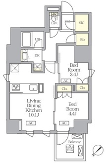 Ｓ－ＲＥＳＩＤＥＮＣＥ日本橋馬喰町Ａｅｒｅの間取図