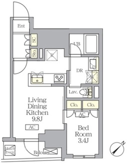 Ｓ－ＲＥＳＩＤＥＮＣＥ日本橋馬喰町Ａｅｒｅの間取図