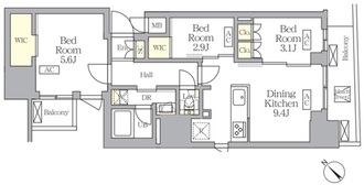 Ｓ－ＲＥＳＩＤＥＮＣＥ日本橋馬喰町Ａｅｒｅの間取図