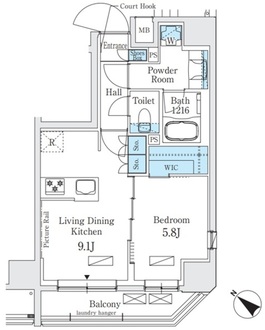 ベルファース人形町の間取図