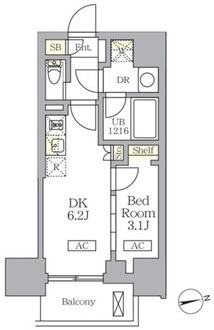 ザ・ライオンズフォーシア文京湯島の間取図