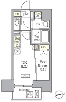 ザ・ライオンズフォーシア文京湯島の間取図
