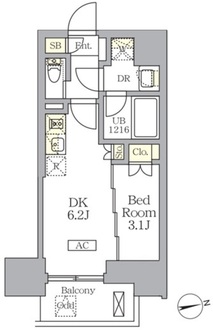 ザ・ライオンズフォーシア文京湯島の間取図