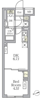 ＳＯＬＡＳＩＡ　ｒｅｓｉｄｅｎｃｅ荻窪の間取図
