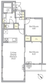 メゾンカルム中落合Ｓｏｕｔｈの間取図