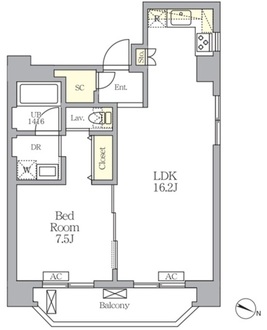 クロス護国寺の間取図