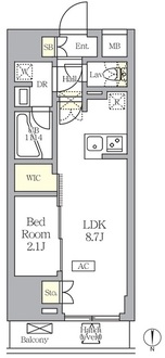 アジールコート王子の間取図