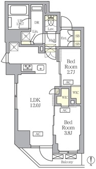 アジールコート王子の間取図
