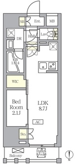 アジールコート王子の間取図