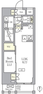 アジールコート王子の間取図