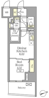 テラス北千住の間取図