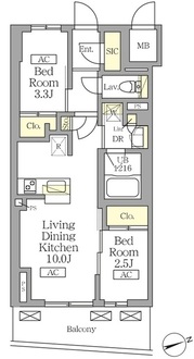 テラス北千住の間取図