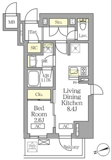 テラス北千住の間取図