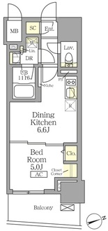 テラス北千住の間取図