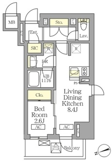 テラス北千住の間取図