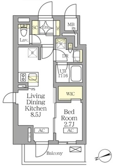テラス北千住の間取図