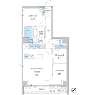 デュオフラッツ板橋大山の間取図