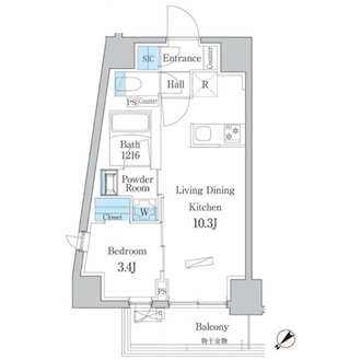 デュオフラッツ板橋大山の間取図