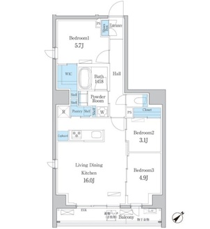 デュオフラッツ板橋大山の間取図