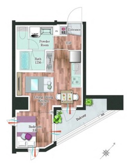 デュオフラッツ板橋大山の間取図