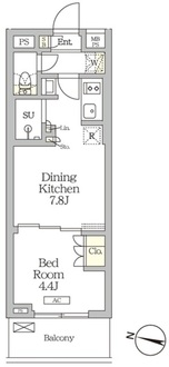 ミレーネ滝野川の間取図