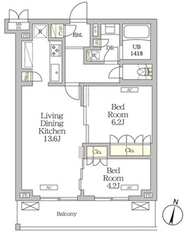 ミレーネ滝野川の間取図