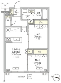 ミレーネ滝野川の間取図